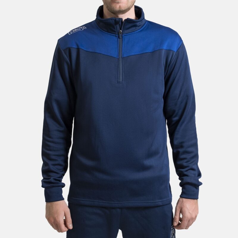 Träningströja Team Performance "Core" Zip Neck marin – Köp direkt från KOSA