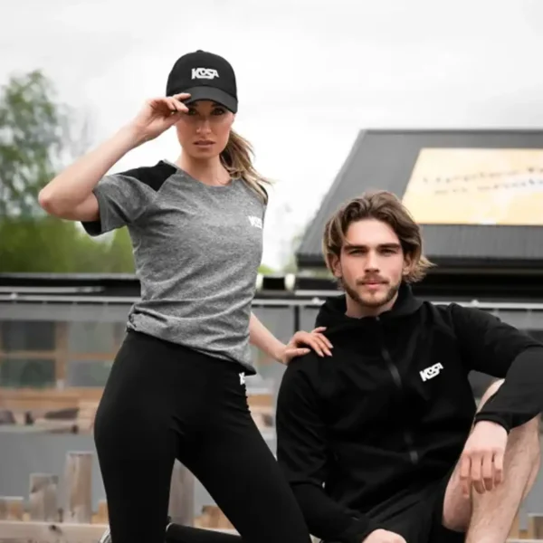 Funktions T-shirt Dam Grå "Elite"