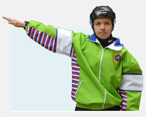 Bandy-domartecken "hörna"