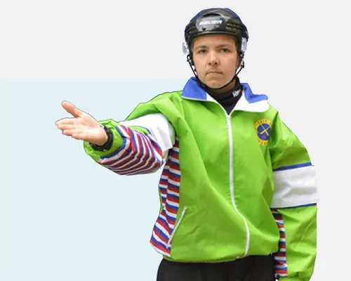 Bandy-domartecken "Mål"