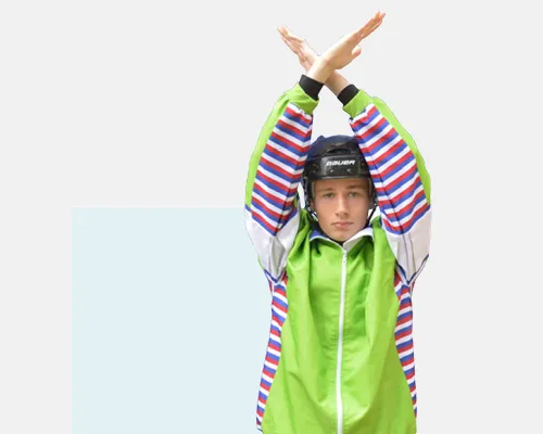 Bandy-domartecken "straff"