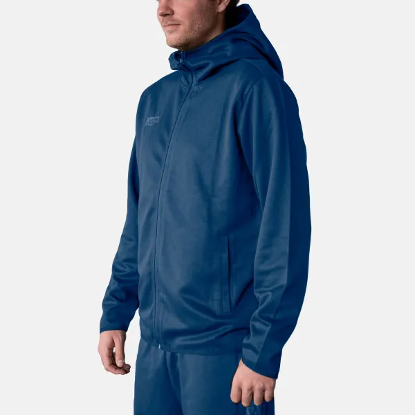 Kosa Zip Hoodie Team Classic marine – prisvärd funktionströja med dragkedja och diskret logga.